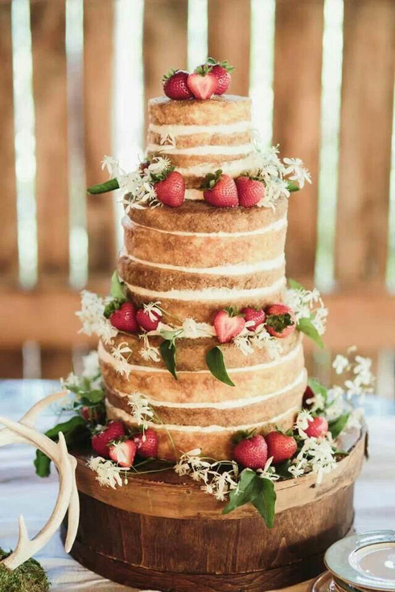 12 naked cake