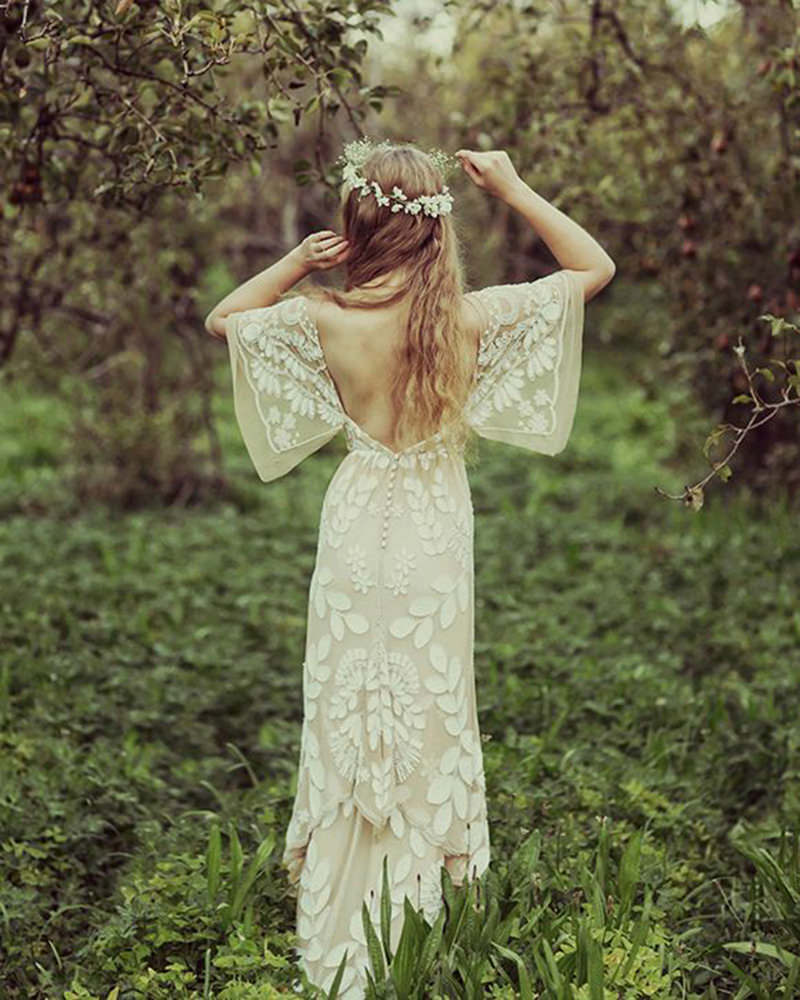 Vestido Boho Niñas De Dama De Honor Encaje España | sptc.edu.bd