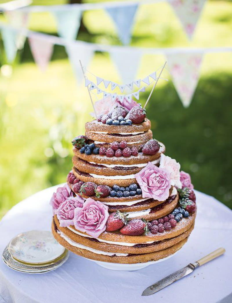 130 naked cake