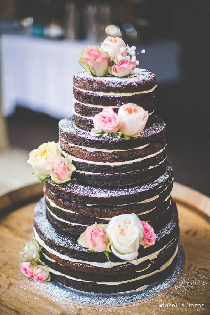 133 naked cake - chocolate