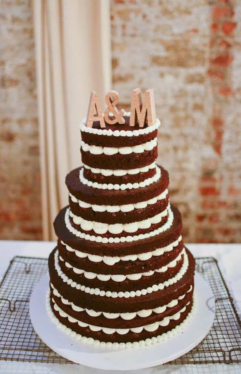 43  naked cake - chocolate