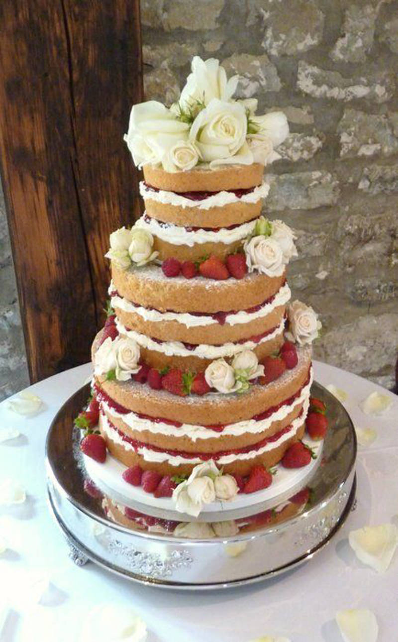 45 naked cake