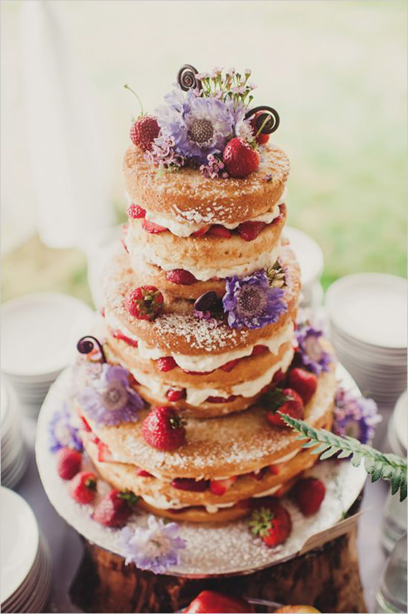 52 naked cake