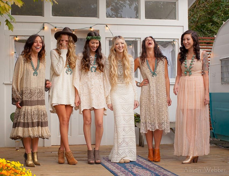 boho chic casamento roupa