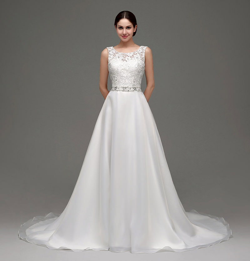 vestido de noiva bonito e simples