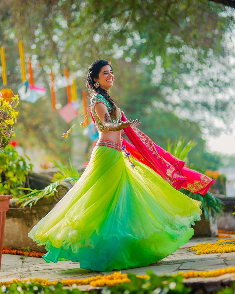 vestido-de-noiva-indiano-verde-e-rosa