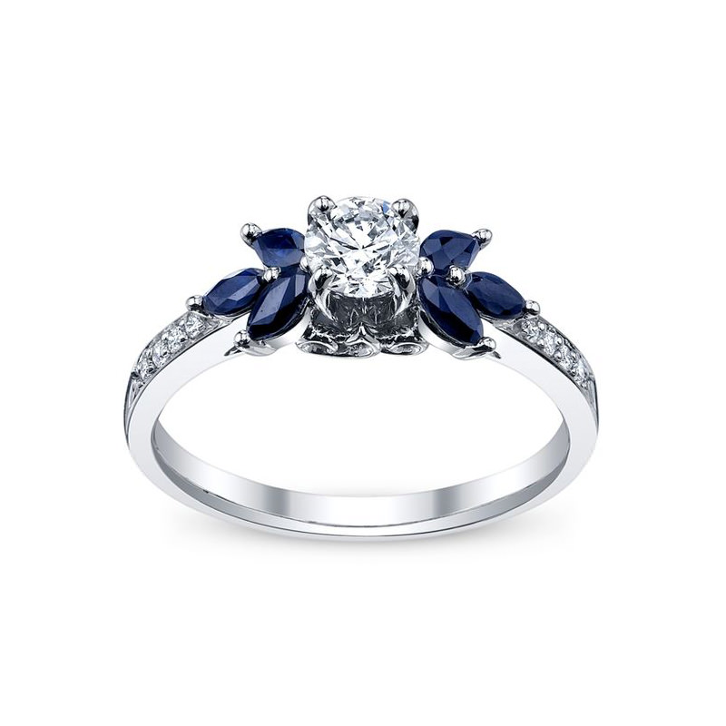 anel-de-noivado-deslumbrante-safira-e-diamante