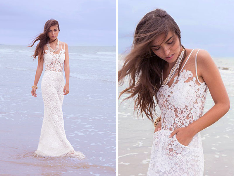 vestido para casamento na praia noiva