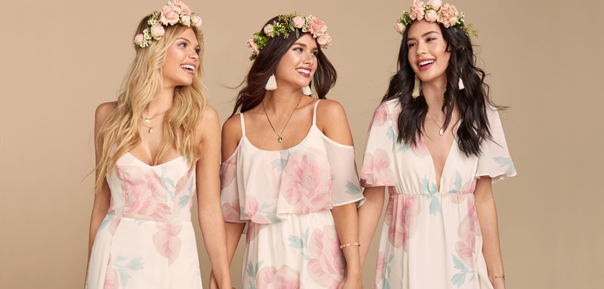 vestido para madrinha de casamento floral