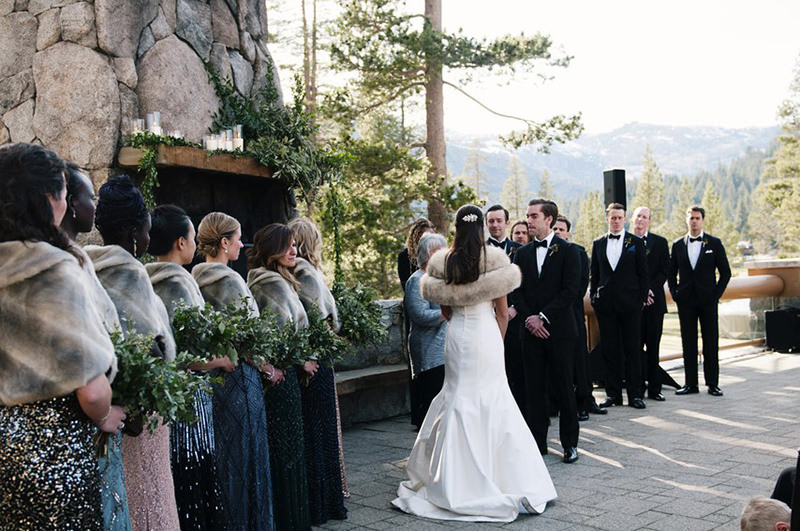 madrinha de casamento no frio