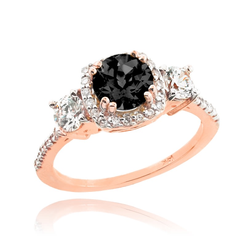anel-de-noivado-ouro-rose-e-diamantes-preto-e-branco