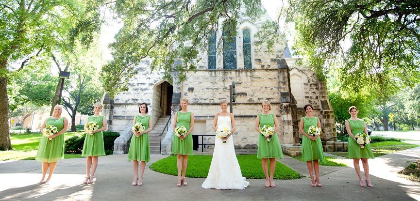 madrinhas de casamento verde