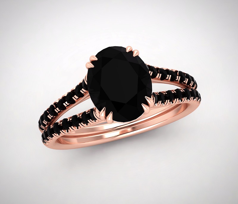 2-anel-de-noivado-de-ouro-rosa-com-diamante-negro