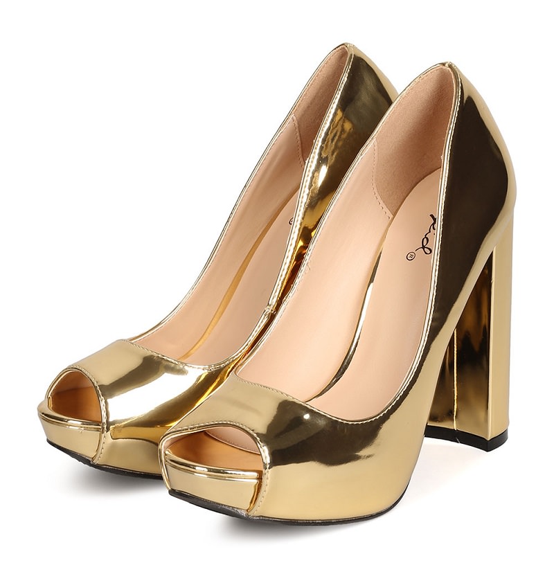 Sapato dourado para sales casamento