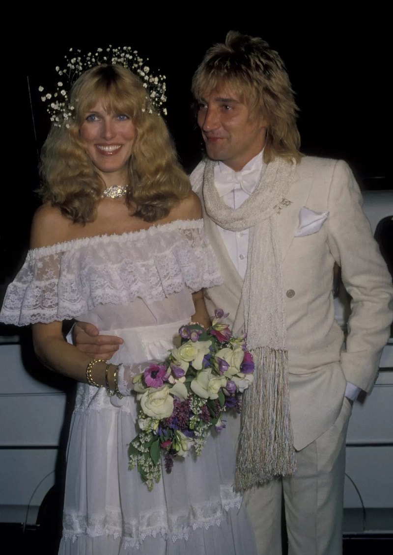 1979-Rod-Stewart-Alana-Hamilton-casamento-referencia-penteado-e-maquiagem-decada-de-70