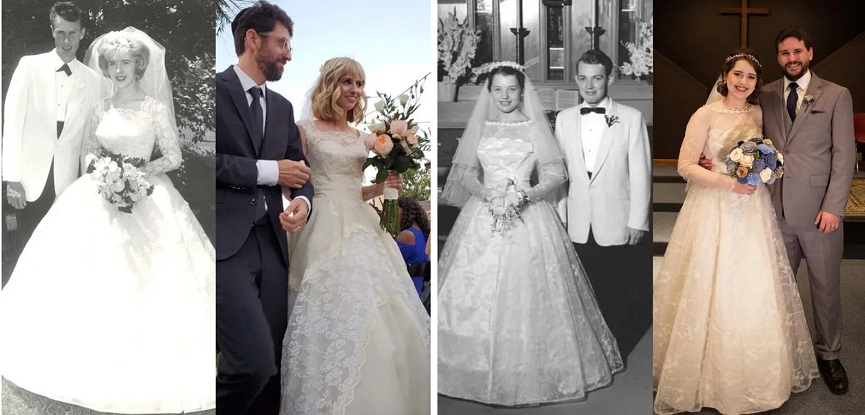 13 mulheres que se casaram com o vestido de noiva de suas mães ou avós -  eNoivado