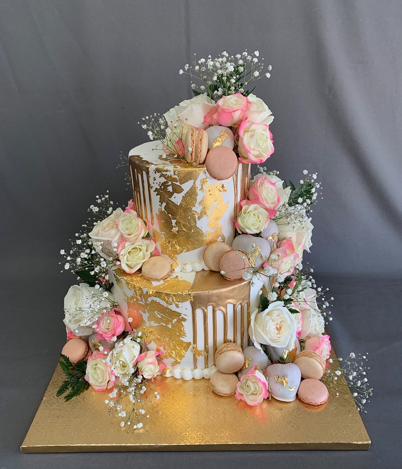 3-bolo-de-casamento-de-dois-andares-com-flores-naturais