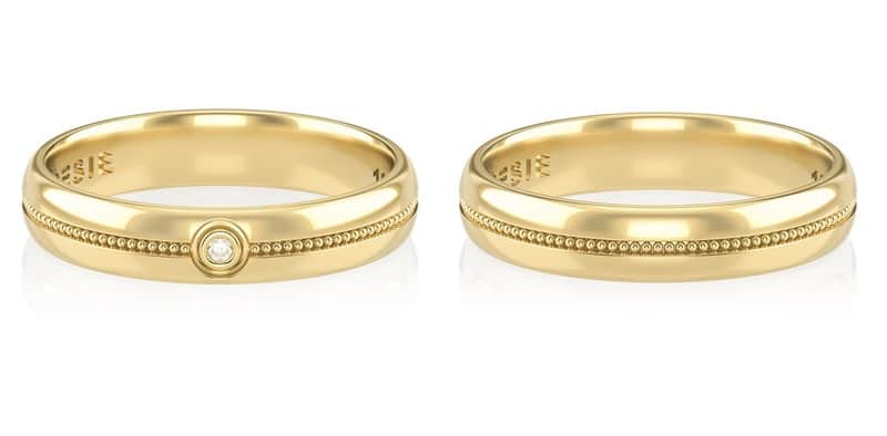 aliancas-de-casamento-em-ouro-par-diferente-casal